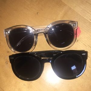 Black and clear sunglasses